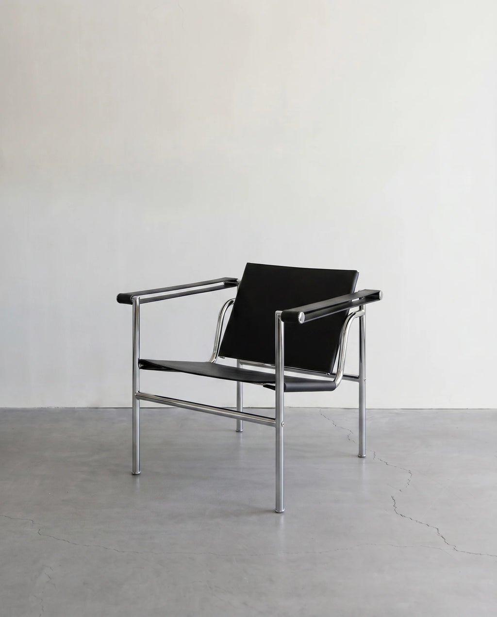 Le Corbusier Siyah Metal Berjer