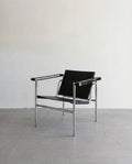 Le Corbusier Siyah Metal Berjer
